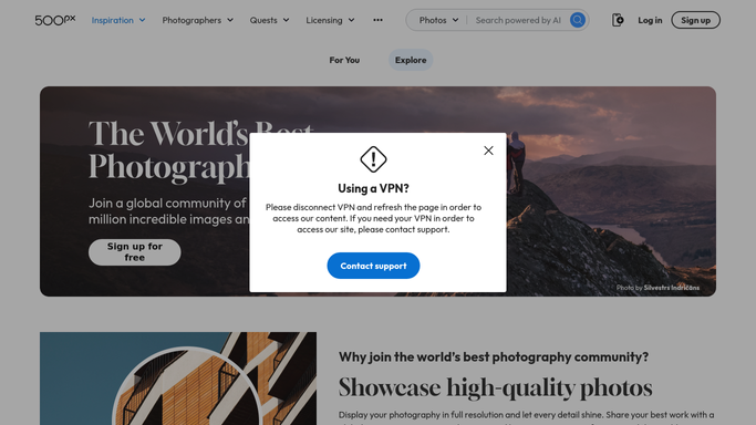 WebRun in 500px: check new activity