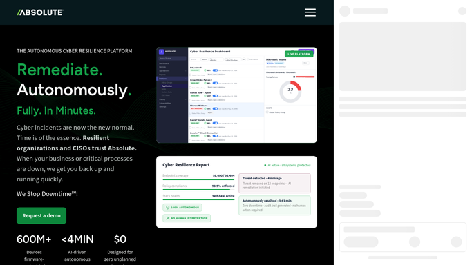 WebRun in Absolute Security: check device check-in and tamper status