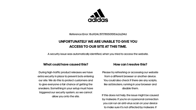 WebRun in Adidas: check tracked products for stock and price