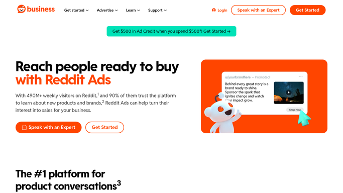 WebRun in Reddit Ads: read yesterday's spend and delivery