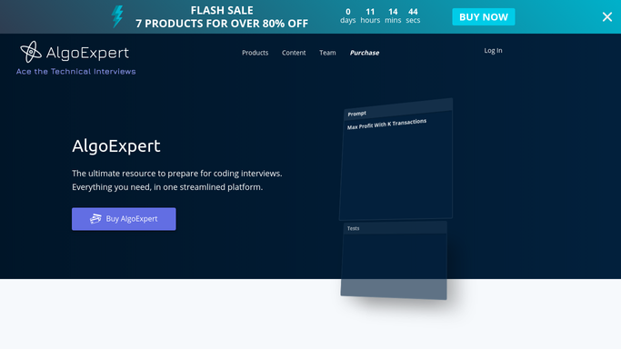 WebRun in AlgoExpert: read progress and pick questions