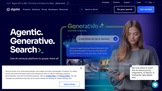 WebRun in Algolia: find searches returning zero results