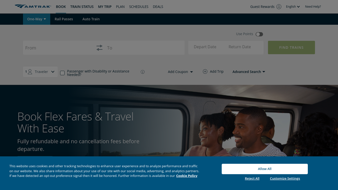 WebRun in Amtrak: check upcoming bookings for changes