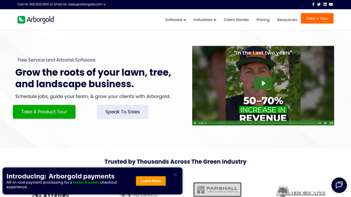 WebRun in Arborgold: find customers due for seasonal service