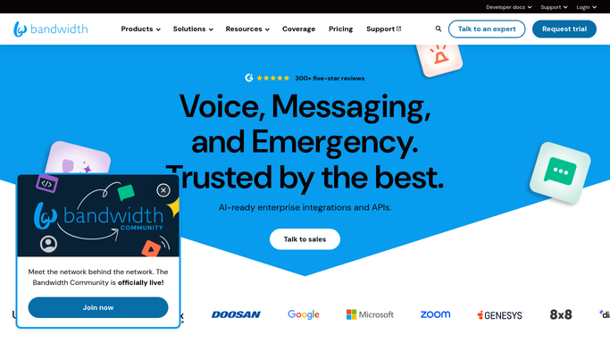 WebRun in Bandwidth: review numbers and E911 status