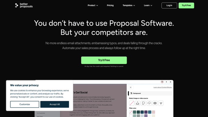 WebRun in Better Proposals: find newly viewed proposals