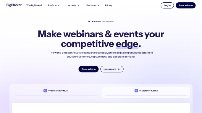 WebRun in BigMarker: pull attendee engagement