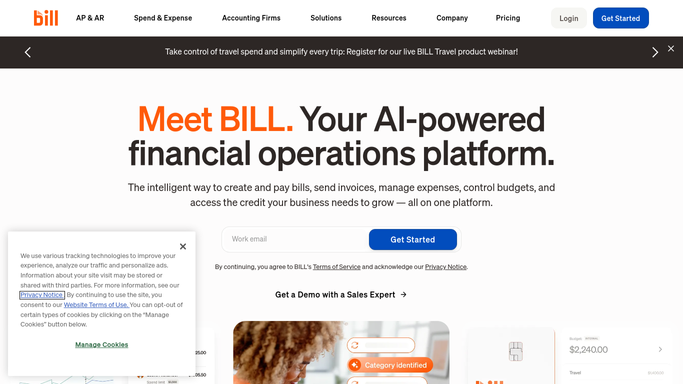 WebRun in Bill.com: pull approved bills due within 7 days