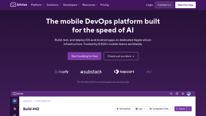 WebRun in Bitrise: check builds for a failure