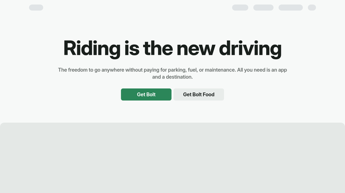 WebRun in Bolt: read this month's rides and costs