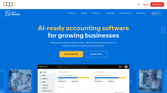 WebRun in Zoho Books: review unreconciled transactions