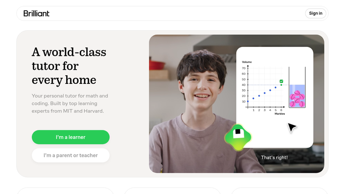 WebRun in Brilliant: check your daily streak