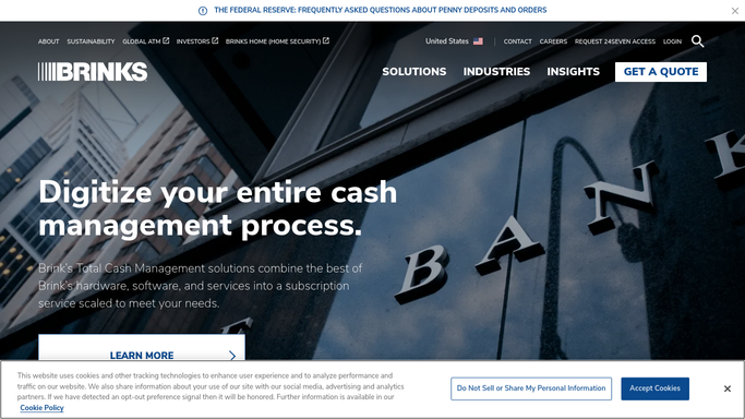 WebRun in Brinks: check the confirmation for each order