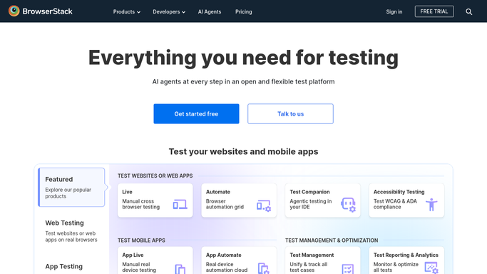 WebRun in BrowserStack: review overnight builds and failures