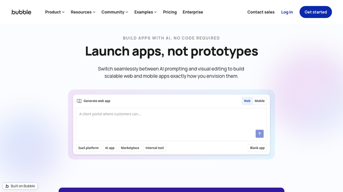 WebRun in Bubble: check app setup checklist status
