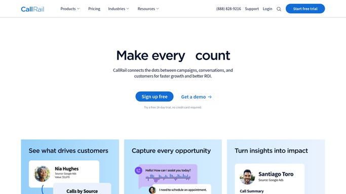 WebRun in CallRail: find missed and abandoned calls