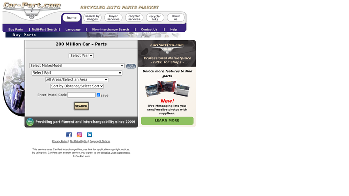 WebRun in Car-Part.com: confirm buyer contact details
