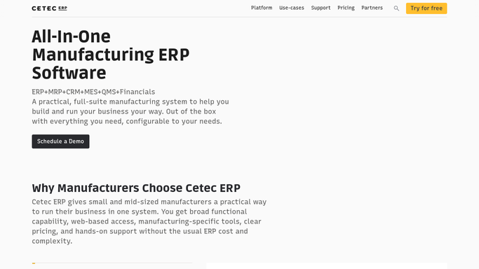 WebRun in Cetec ERP: find overdue work orders