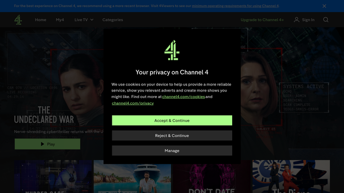 WebRun in Channel 4: check the weekly programming schedule