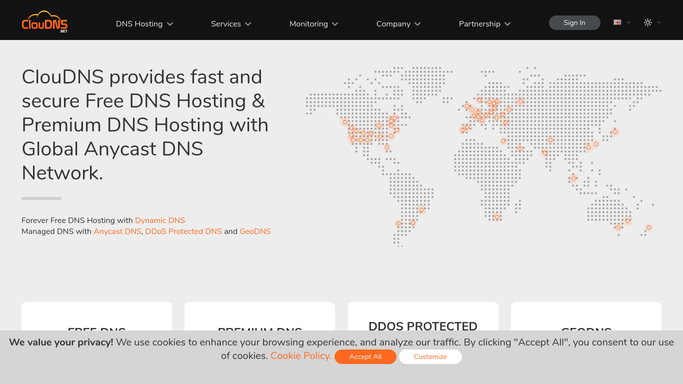 WebRun in ClouDNS: check monitored host status