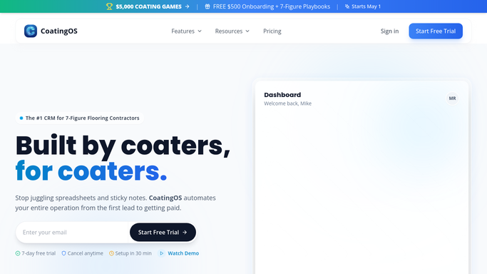 WebRun in CoatingOS: gather job revenue and costs