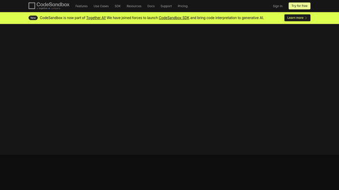 WebRun in CodeSandbox: check for new team sandboxes