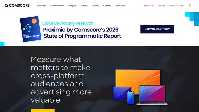 WebRun in Comscore: pull audience reach and rankings