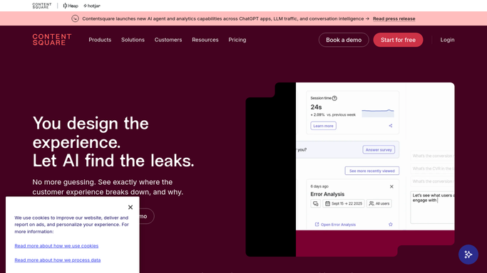 WebRun in Contentsquare: find yesterday's error sessions