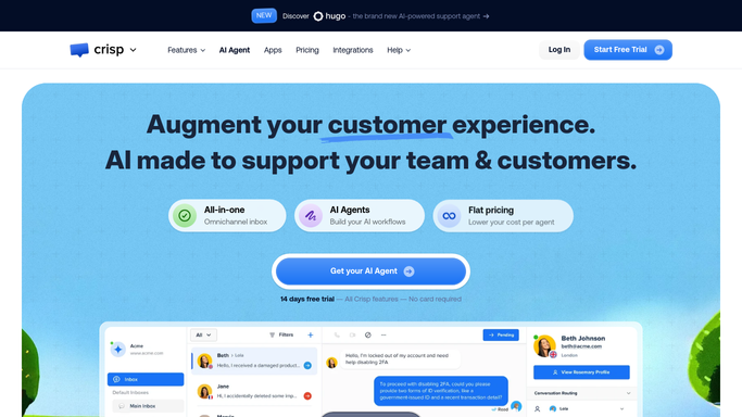 WebRun in Crisp: find chats flagged for handoff