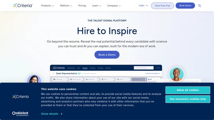 WebRun in Criteria Corp: check pending test invitations