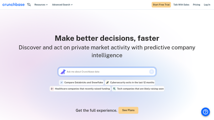 WebRun in Crunchbase: find watchlist companies that just raised
