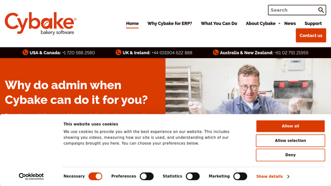WebRun in Cybake: pull today's production orders