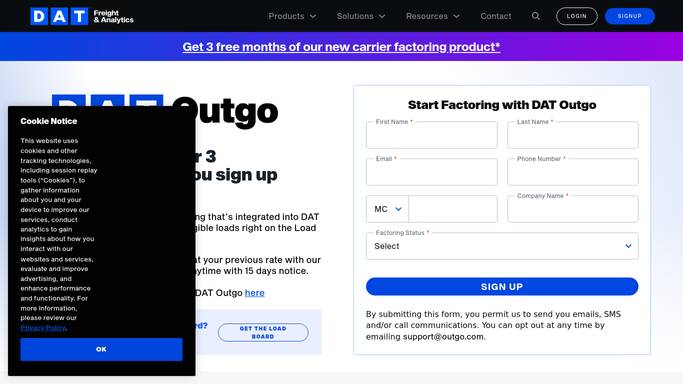 WebRun in DAT: check shipper payment history and carrier feedback