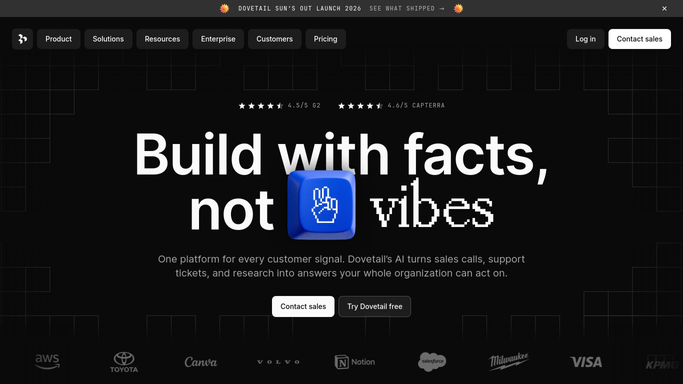 WebRun in Dovetail: check new highlights and tags