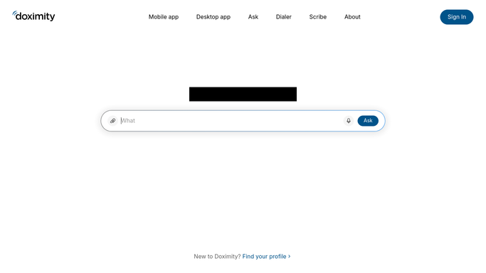 WebRun in Doximity: draft the dental clearance request
