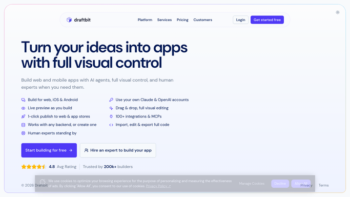 WebRun in Draftbit: check each screen's status