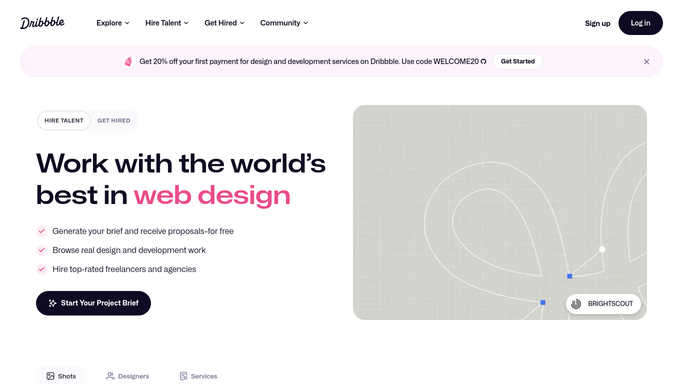 WebRun in Dribbble: read this week's shot stats
