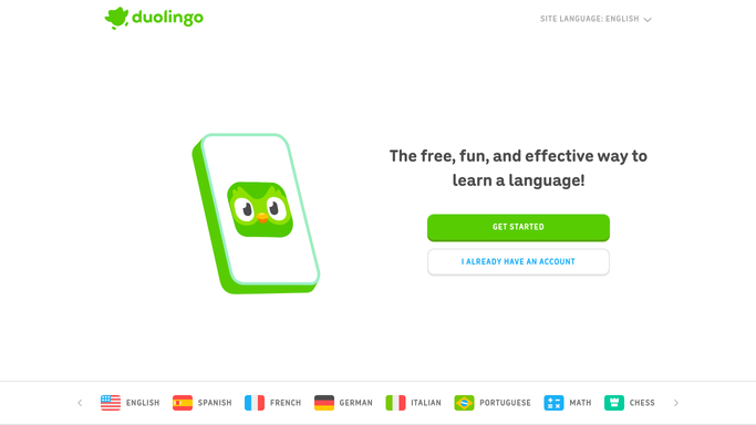 WebRun in Duolingo: read today's streak and lessons