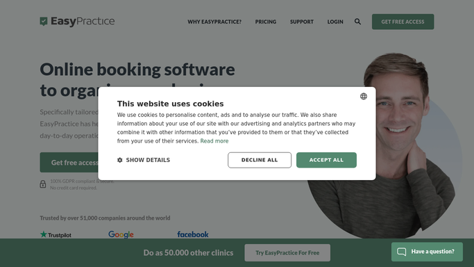 WebRun in EasyPractice: tally last week's bookings