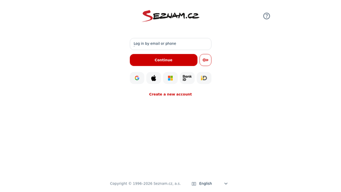 WebRun in Email.cz: sort new mail into categories