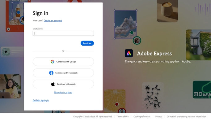 WebRun in Adobe Express: read the week ahead in the scheduler