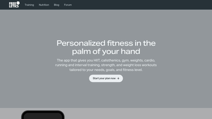WebRun in Freeletics: check this week's workout completions