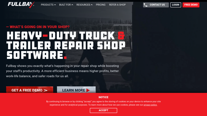 WebRun in Fullbay: check downtime and ETA slippage