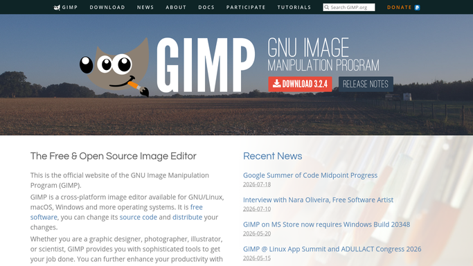 WebRun reviewing a GIMP project brief