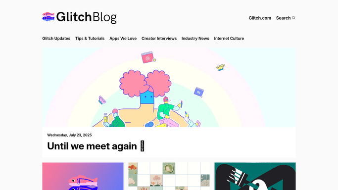 WebRun in Glitch: list projects and their links
