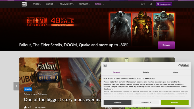 WebRun in GOG: check for new sales and releases