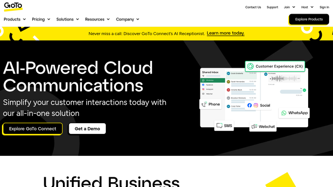 WebRun in GoTo Connect: check missed call volume by extension