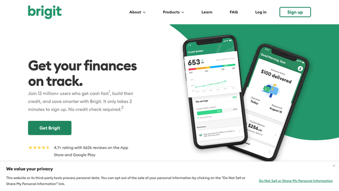 WebRun in Brigit: check balance and overdraft risk