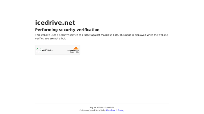 WebRun in Icedrive: read storage and shared links