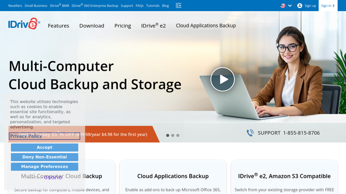 WebRun in IDrive: verify new device backup setup